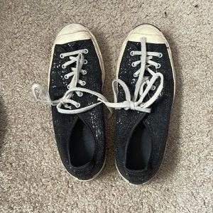 Black sparkle shoes